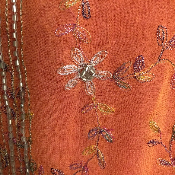 Saree dyed in shades of dusk Vintage preloved [Firm] - Picture 8 of 14